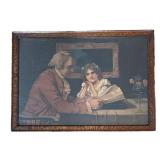 O - Edward Percy Moran 'Thomas Jefferson and Little Girl' Print Framed