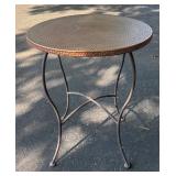 G - Hammered Copper Accent Table
