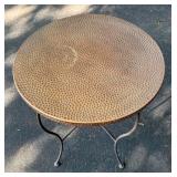G - Hammered Copper Accent Table
