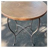 G - Hammered Copper Accent Table