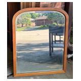 G - Vintage Arched Wood Mirror