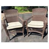 G - Woven Patio Chairs (Lot of 2)
