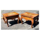 G - Vintage Footstools or Low End Table (Lot of 2)