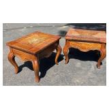 G - Vintage Footstools or Low End Table (Lot of 2)