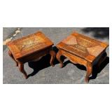 G - Vintage Footstools or Low End Table (Lot of 2)