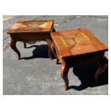 G - Vintage Footstools or Low End Table (Lot of 2)
