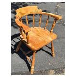 G - Vintage Wooden Windsor-Style Armchair