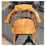 G - Vintage Wooden Windsor-Style Armchair