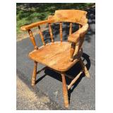 G - Vintage Wooden Windsor-Style Armchair