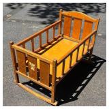 G - Vintage Whitney Bros Wooden Doll Crib