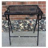 G - Vintage Metal Patio Accent Table