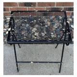 G - Vintage Metal Patio Accent Table
