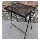 G - Vintage Metal Patio Accent Table