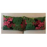 O - Reversible Floral & Tropical Accent Pillow Set (Lot of 5)
