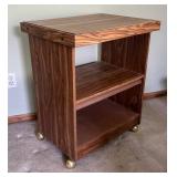 MB - Wooden Rolling Cart