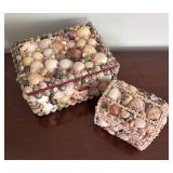 MB - Seashell Decorated Boxes Set of 2