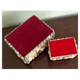 MB - Seashell Decorated Boxes Set of 2