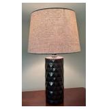 MB - Decorative Ceramic Table Lamp With Textured Shade