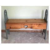 MB - Vintage Heart Cutout Bench