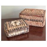 MB - Seashell Trinket Boxes (Lot of 2)