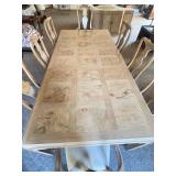 DR - Vintage Drexel Heritage Dining Table & 8 Chairs With 3 Leaves