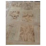 DR - Vintage Drexel Heritage Dining Table & 8 Chairs With 3 Leaves