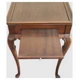 DR - Vintage Mahogany Tea Table With Drawer