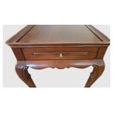 DR - Vintage Mahogany Tea Table With Drawer