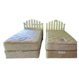 LL-BR1 - Pair of Twin Bed Frames With Headboards
