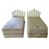 LL-BR1 - Pair of Twin Bed Frames With Headboards