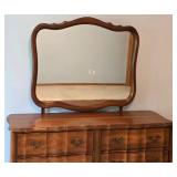 LL-BR2 - Vintage French Provincial Dresser With Mirror