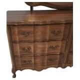LL-BR2 - Vintage French Provincial Dresser With Mirror