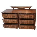 LL-BR2 - Vintage French Provincial Dresser With Mirror