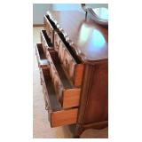 LL-BR2 - Vintage French Provincial Dresser With Mirror