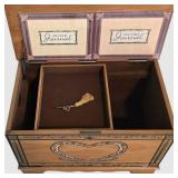 LL-BR2 - Powell Life Chest Wooden Memory Box With 2 Journals