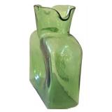 K - Vintage 1950s Blenko Double Spout Glass Water Bottle
