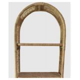 LL-FR - Vintage Wicker Etagere Bookcase