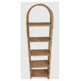 LL-FR - Vintage Wicker Etagere Bookcase