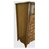 LL-BR1 - Vintage French Provincial Serpentine Chest of Drawers