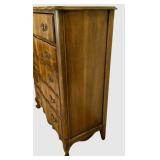 LL-BR1 - Vintage French Provincial Serpentine Chest of Drawers