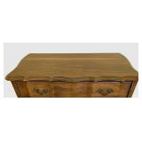 LL-BR1 - Vintage French Provincial Serpentine Chest of Drawers