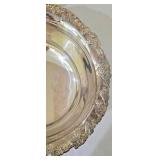 LL-BR2 - Vintage Gorham Newport Silverplate Punch Bowl & Ladle