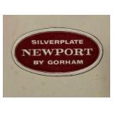 LL-BR2 - Vintage Gorham Newport Silverplate Punch Bowl & Ladle