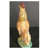 LL-FR - Enesco Floral Chicken & 2 Other Decorative Chickens Mixed Lot