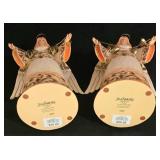 LL-FR - Jim Shore Heartwood Creek 'Let the Carols Play' Angels (Lot of 2)