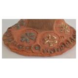 LL-BR1 - Terra Cotta Wall Vase, Wall Pocket & Dish (Lot of 3)