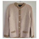 LL-BR1 - Berne Hand Loomed Wool Cardigan Sweater