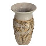 LL-BR1 - Handmade Pottery Vase & Lidded Crock (Lot of 2)