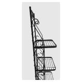 LL-FR - Metal Wall Rack Shelving Unit - Missing Top Finials