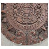 LL-FR - Aztec Sun Stone Calendar Plaster Wall Plaque